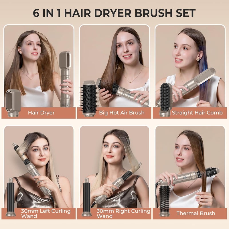 OKWRAP 6 in ONE Blow Dryer Brush100-120V - Image 2
